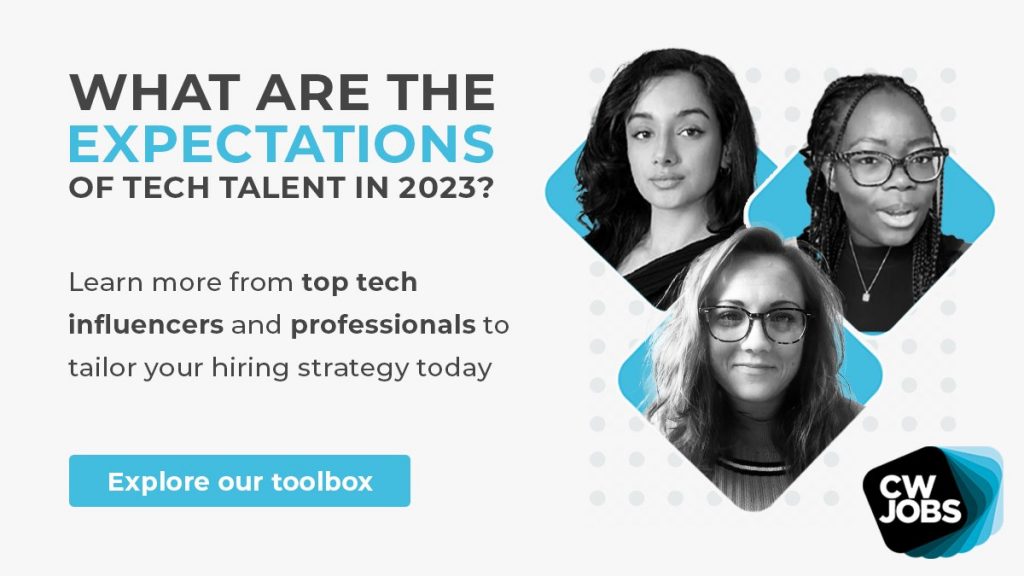 X card to promote a tech brand thought leadership campaign